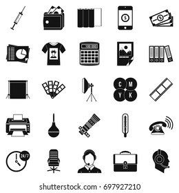 Branch icons set. Simple set of 25 branch vector icons for web isolated on white background