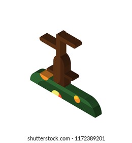 Branch isometric left top view 3D icon