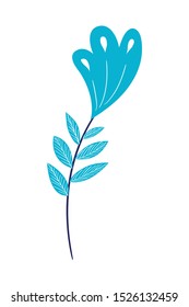 branch with leaf isolated icon vector illustration design