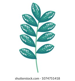 branch with leafs decorative icon