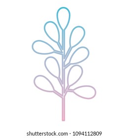 branch with leafs decorative icon