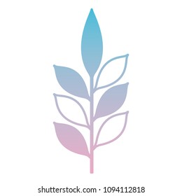 branch with leafs decorative icon