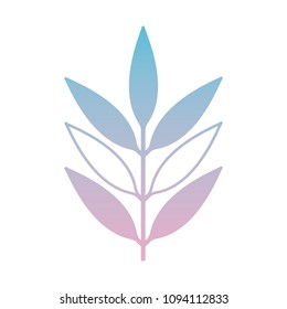 branch with leafs decorative icon