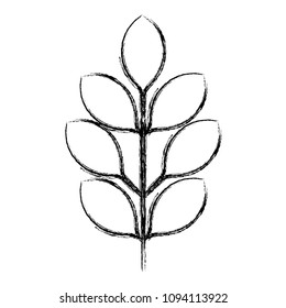 branch with leafs decorative icon