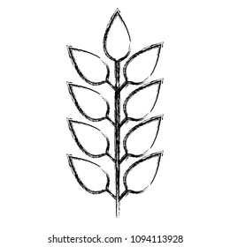 branch with leafs decorative icon
