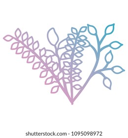 branch with leafs decorative icon