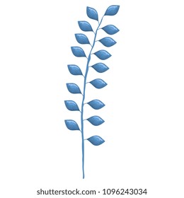 branch with leafs decorative icon
