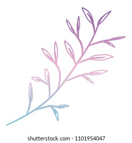 branch with leafs decorative icon