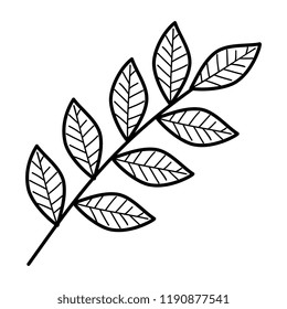 branch with leafs icon