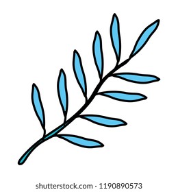 branch with leafs icon