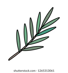 branch with leafs icon