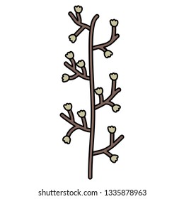 branch with leafs icon
