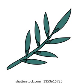 branch with leafs icon