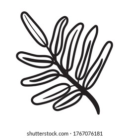bifurcación con folletos estilo de línea icono ilustración vectorial