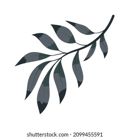 branch with leafs nature icon