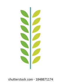 Zweig mit Naturzeichen-Symbol, Vektorgrafik-Design