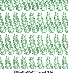 branch with leafs pattern