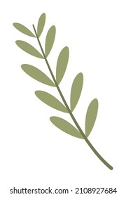 branch with leafs plant icon