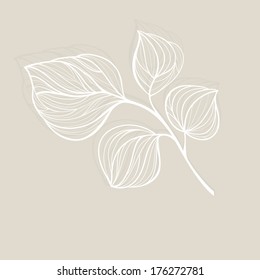 Branch with leaves