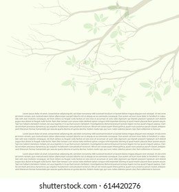 Branch with leaves