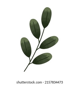 branch with leaves ecology icon