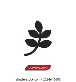Branch and leaves icon