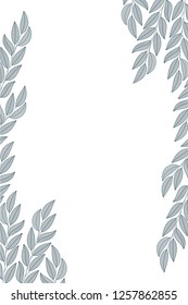 branch with leaves isolated icon