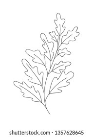 branch with leaves isolated icon