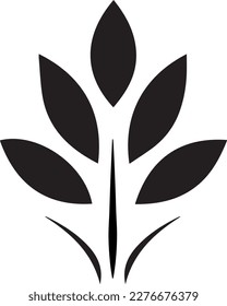 Branch with leaves logo, Symbol of growth and life