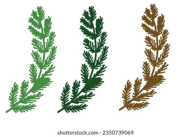 branch leaves, and sock on christmas decoration