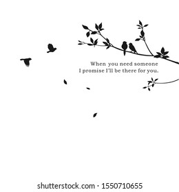 Branch with leaves - Vector