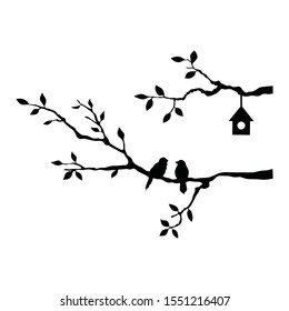 Branch with leaves - Vector