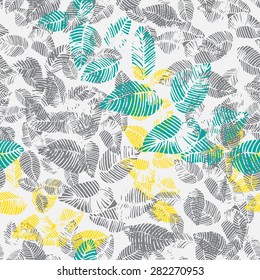 Branch with leaves, vector eps 10