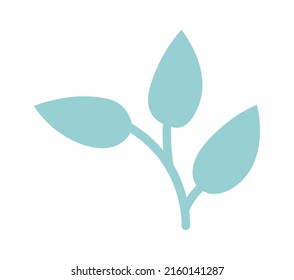 Branch with leaves. Vector illustration