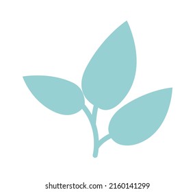 Branch with leaves. Vector illustration