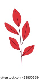 Branch With Leaves Vector Illustration