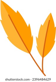 Branch With Leaves Vector Illustration