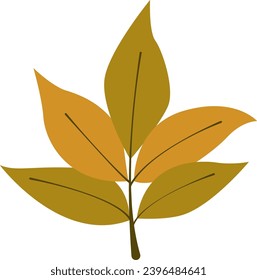 Branch With Leaves Vector Illustration