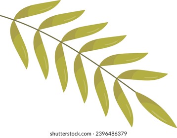 Branch With Leaves Vector illustration