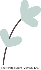 Zweigstelle mit hinterlassener Vektorgrafik
