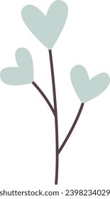 Branch With Leaves Vector Illustration