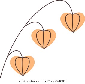 Branch With Leaves Vector Illustration