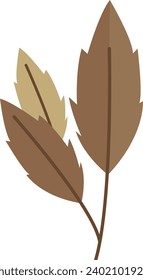 Branch With Leaves Vector Illustration