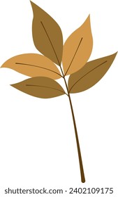 Zweigstelle mit hinterlassener Vektorgrafik