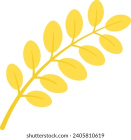 Branch With Leaves Vector Illustration