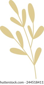 Branch With Leaves Vector Illustration