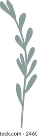 Branch With Leaves Vector Illustration