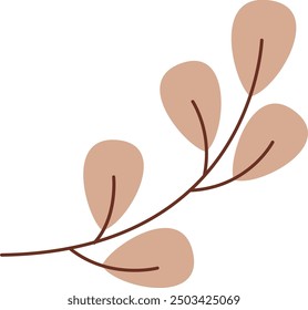 Branch With Leaves Vector Illustration