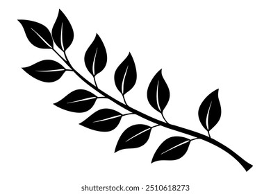 Una rama de hojas de Ilustración vectorial