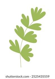 Branch with leaves vector illustration